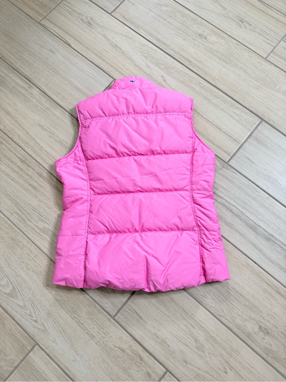 Vineyard Vines Womens Quilted Puffer Vest Pink Full Zip Lightweight Size M - Picture 8 of 8
